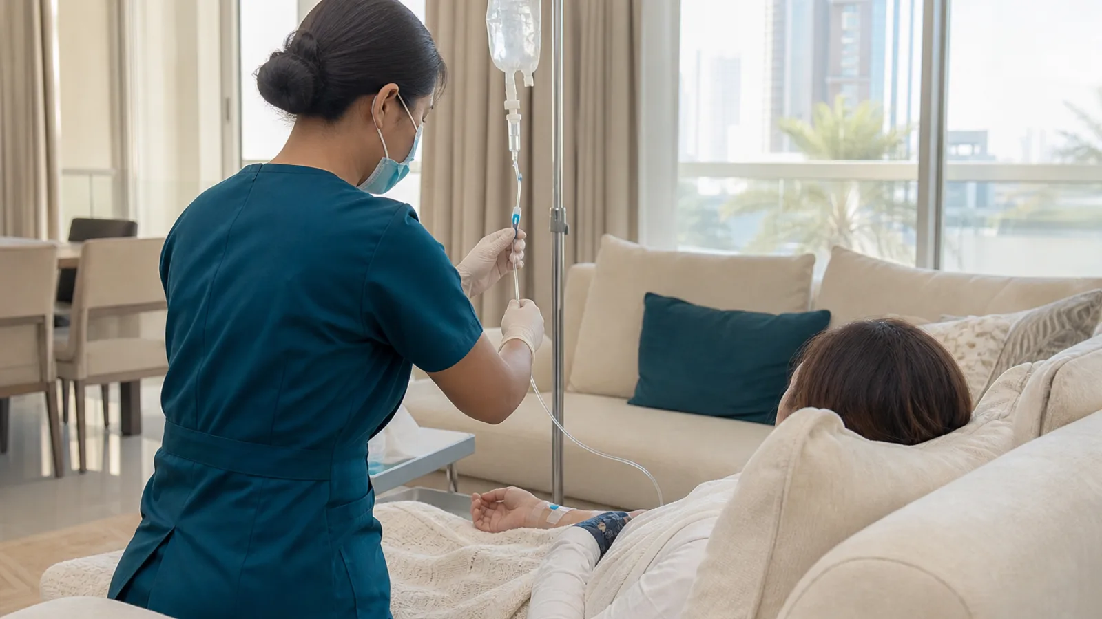 IV hydration therapy in Dubai